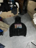 Allure County Paris Hilton black zip hoodie